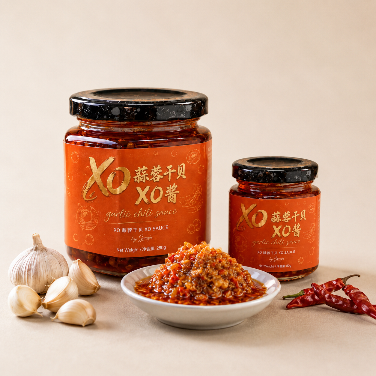 Samps Xo Garlic Chili Sauce 高级XO沾酱