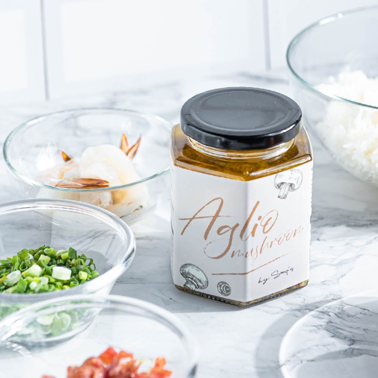 Mushroom Aglio Olio Sauce 蘑菇蒜香酱料